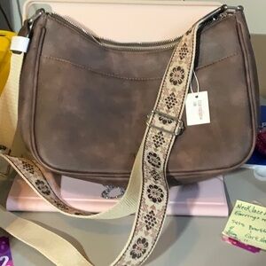 Cluci Taupe Crossbody/shoulder